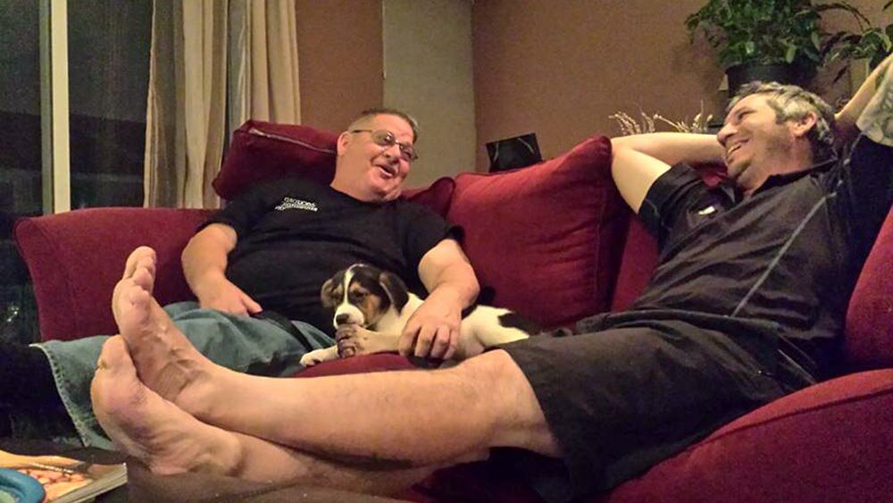 Clay with his Father